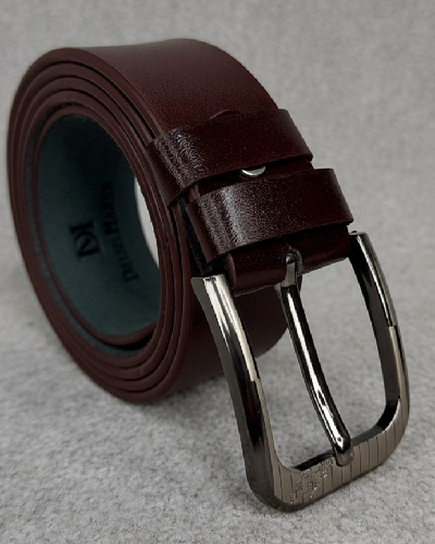 Leather Belt Plain One Part Design- Chocolate